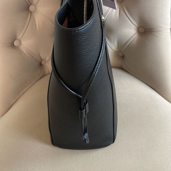 Kate Spade Pebbled Leather Large Tote Bag Black - Picture 5 of 12